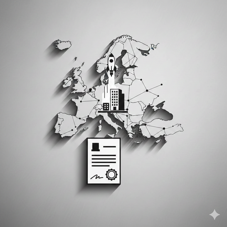 ثبت شرکت در اروپا برای راه‌اندازی استارتاپ (راهنمای کامل ۲۰۲۶) - Cover Image